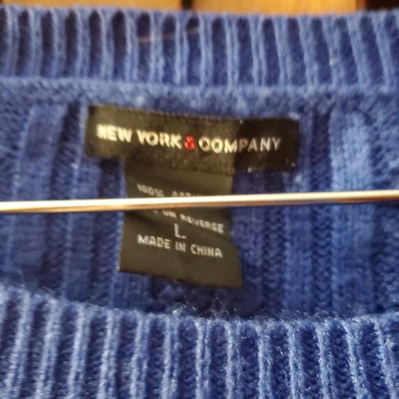 New York & Company | Blue Sweater - Picture 2 of 2